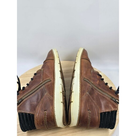 BULL BOXER Adyn Boot Mens Leather Side Zip Lace Up Sneaker Shoes Portugal sz 10 - Picture 6 of 9